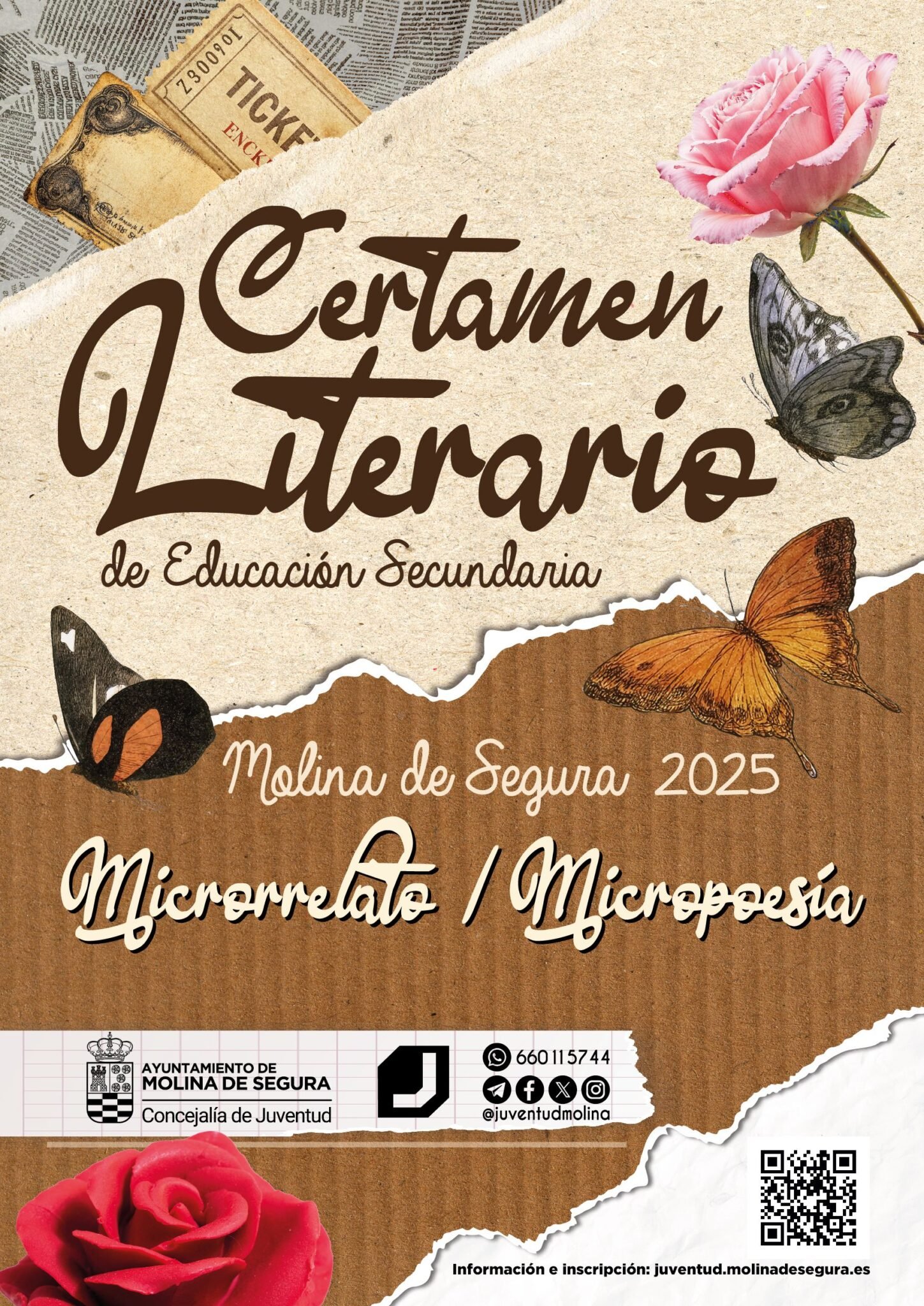 Juventud Molina Certamen Literario E. Secundaria 2025 CARTEL