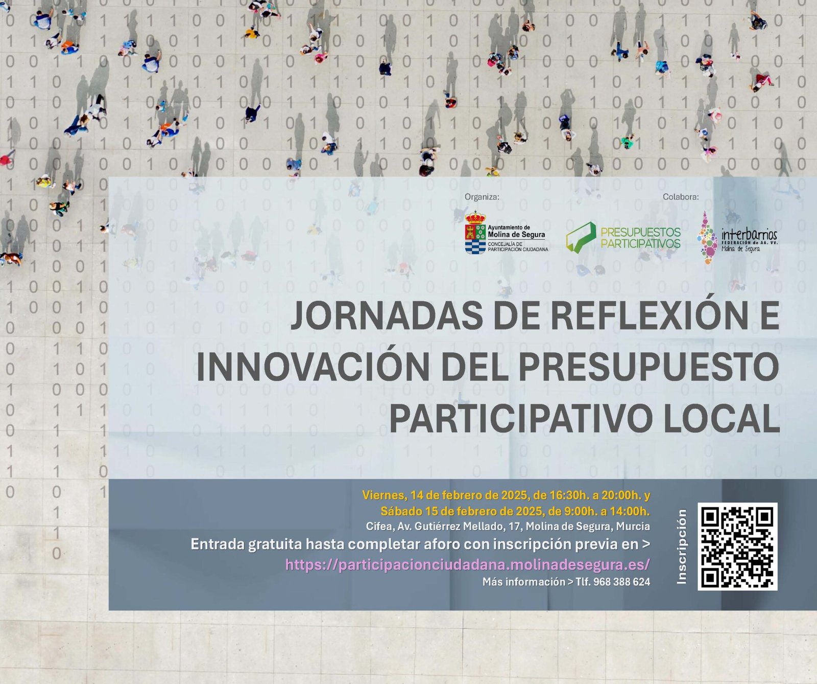 Participación Ciudadana Molina Jornadas de Reflexión e Innovación del Presupuesto Participativo local Días 14 y 15 CARTEL