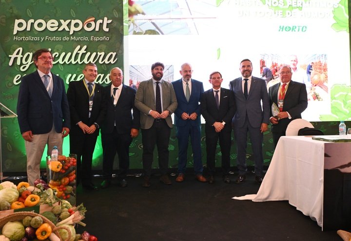 López Miras, during the closing of the Proexport Assembly