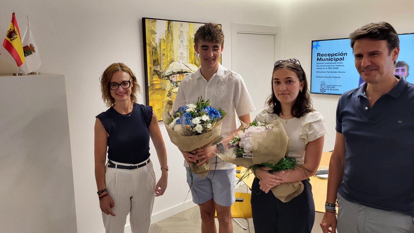Educación Molina Recepción a alumnos molinenses con mejores notas en la PAU Foto2