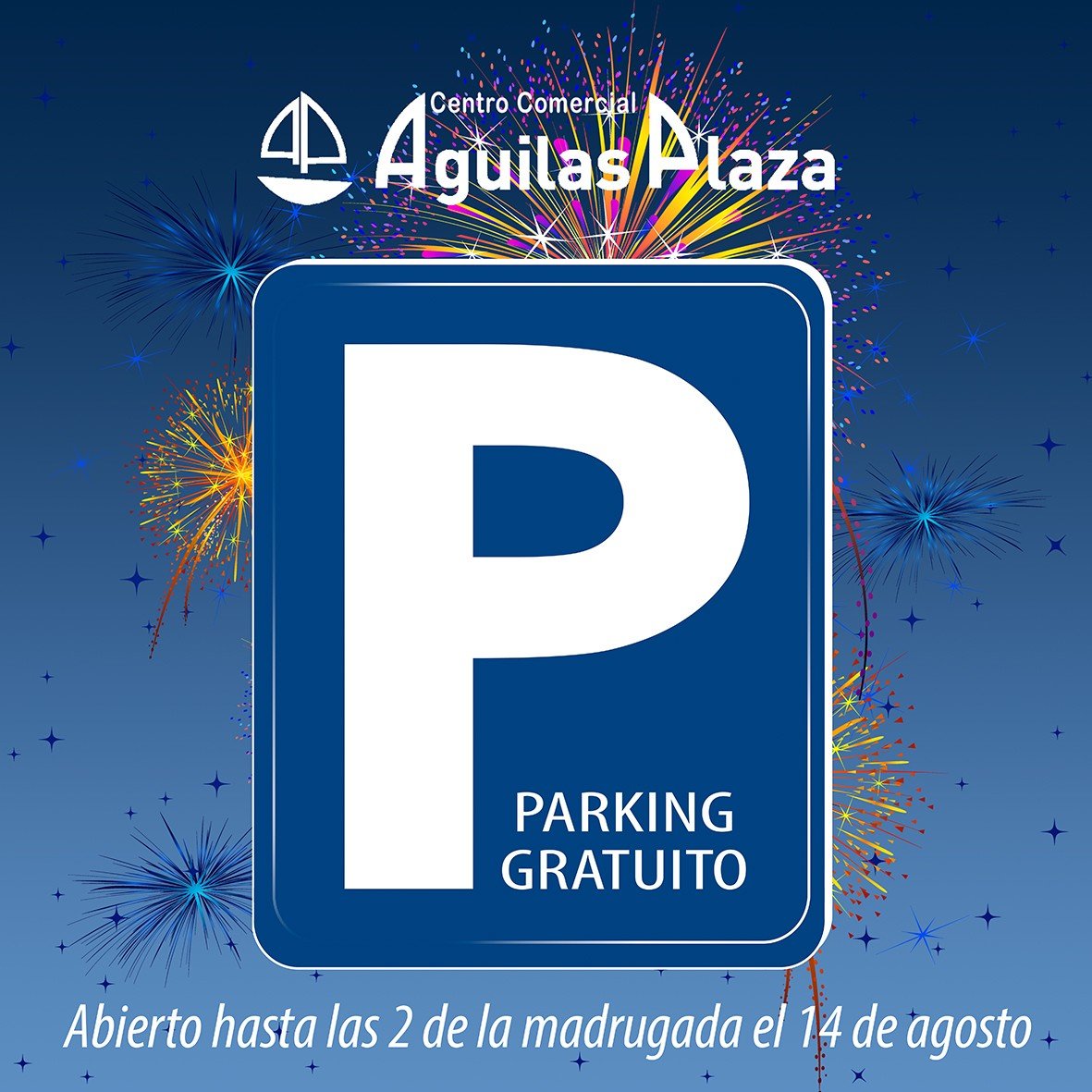 El Centro Comercial Águilas Plaza pone su parking a disposición de los aguileños y visitantes las no...