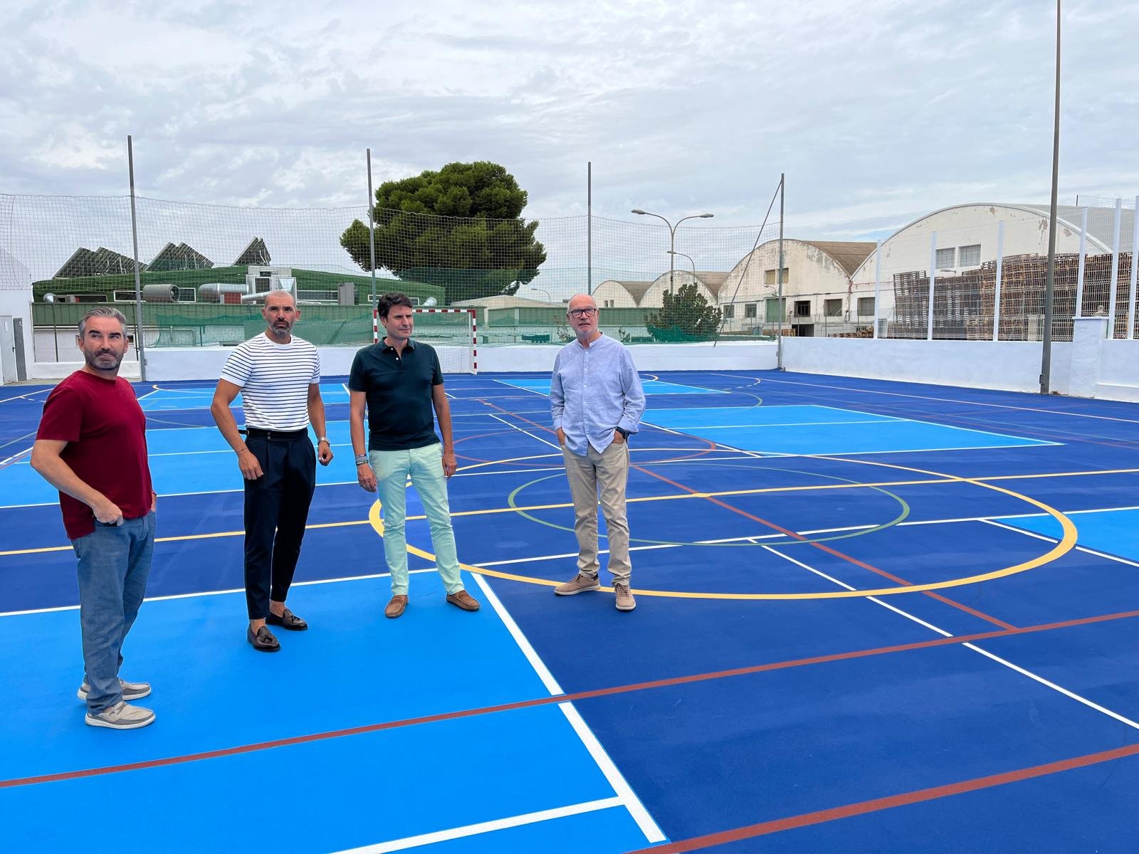 Deporte Finalización obras mejora en pista nº 4 Ciudad Deportiva El Romeral Visita Foto1