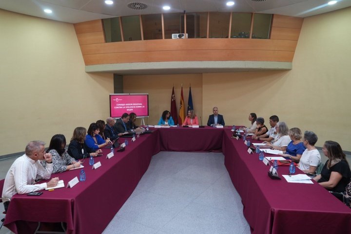 La consejera de Política Social, Familias e Igualdad, Conchita Ruiz, preside el Consejo Asesor Regional contra la violencia sobre la mujer