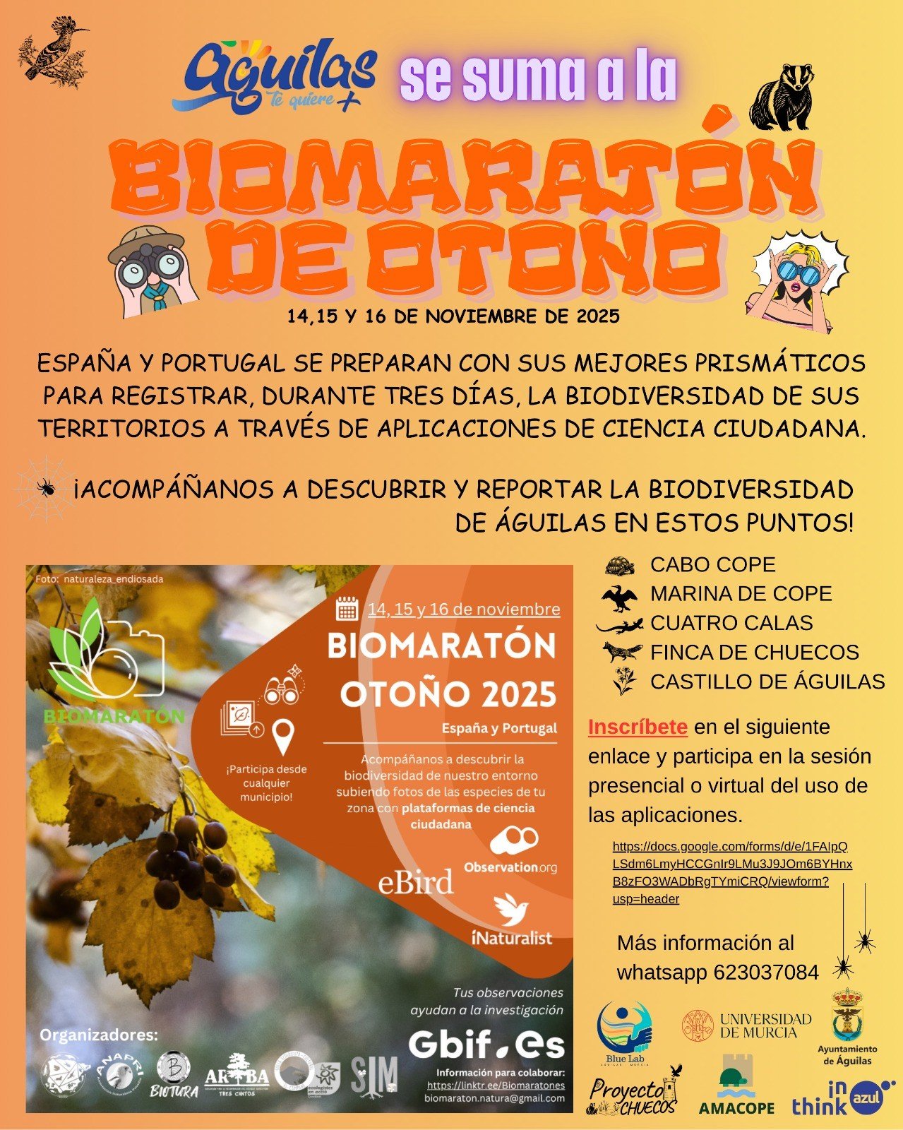 Águilas se suma al Biomaratón de Otoño