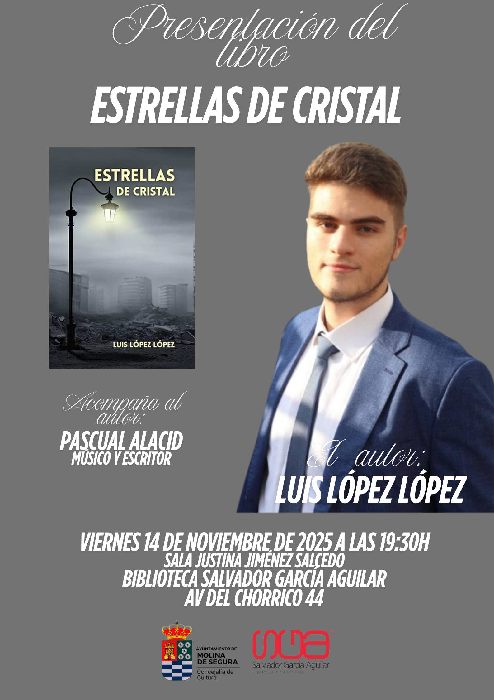 Cartel presentación de Estrellas de cristal