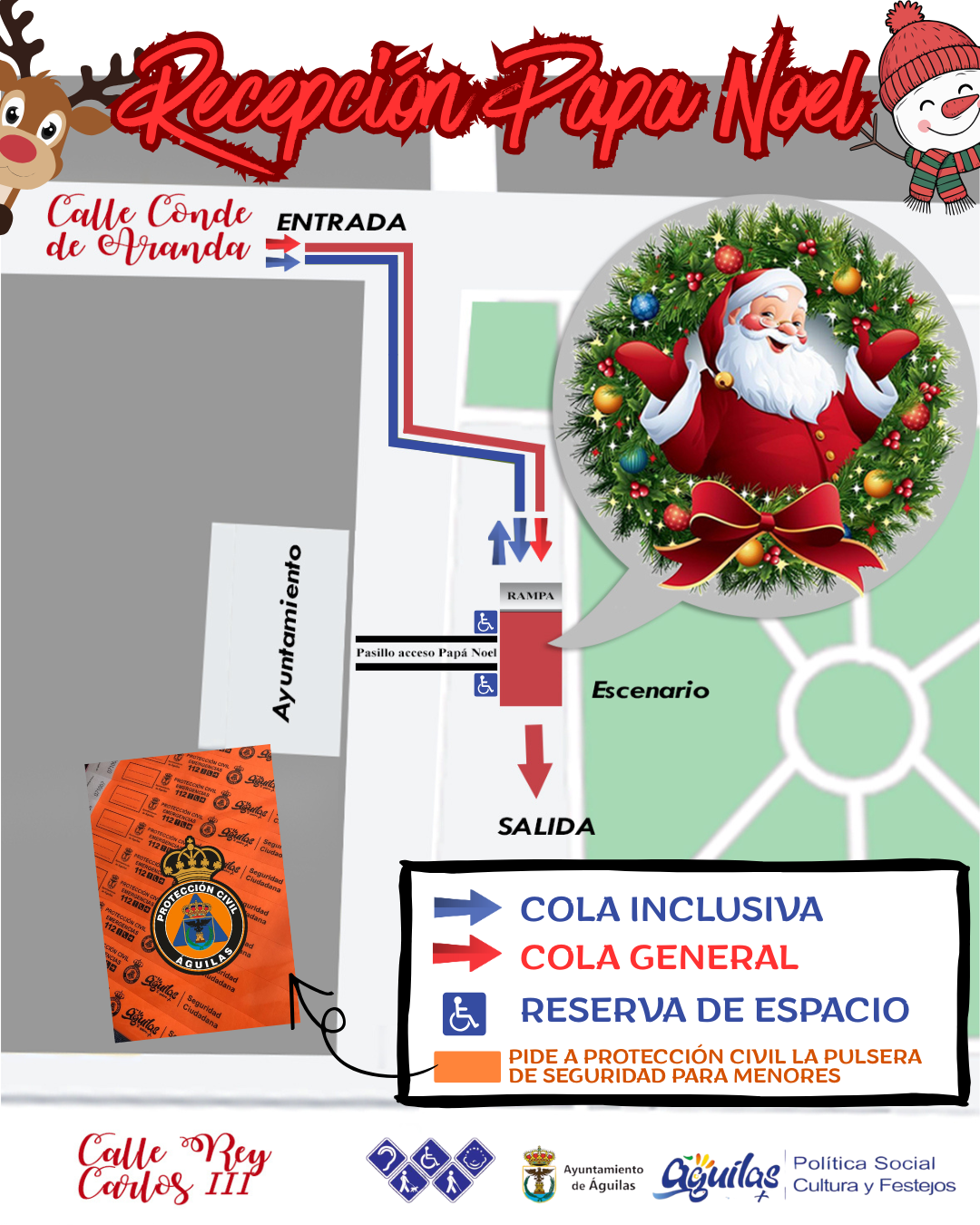 El Ayuntamiento habilitará una cola de acceso preferente para Papá Noel donde se dará prioridad a ni...