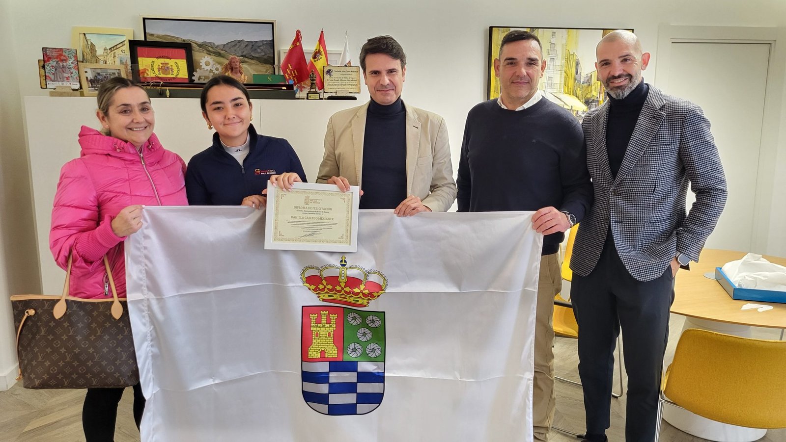 Deporte Molina Recepción a la jugadora de golf Daniela Gallego Meseguer Foto1