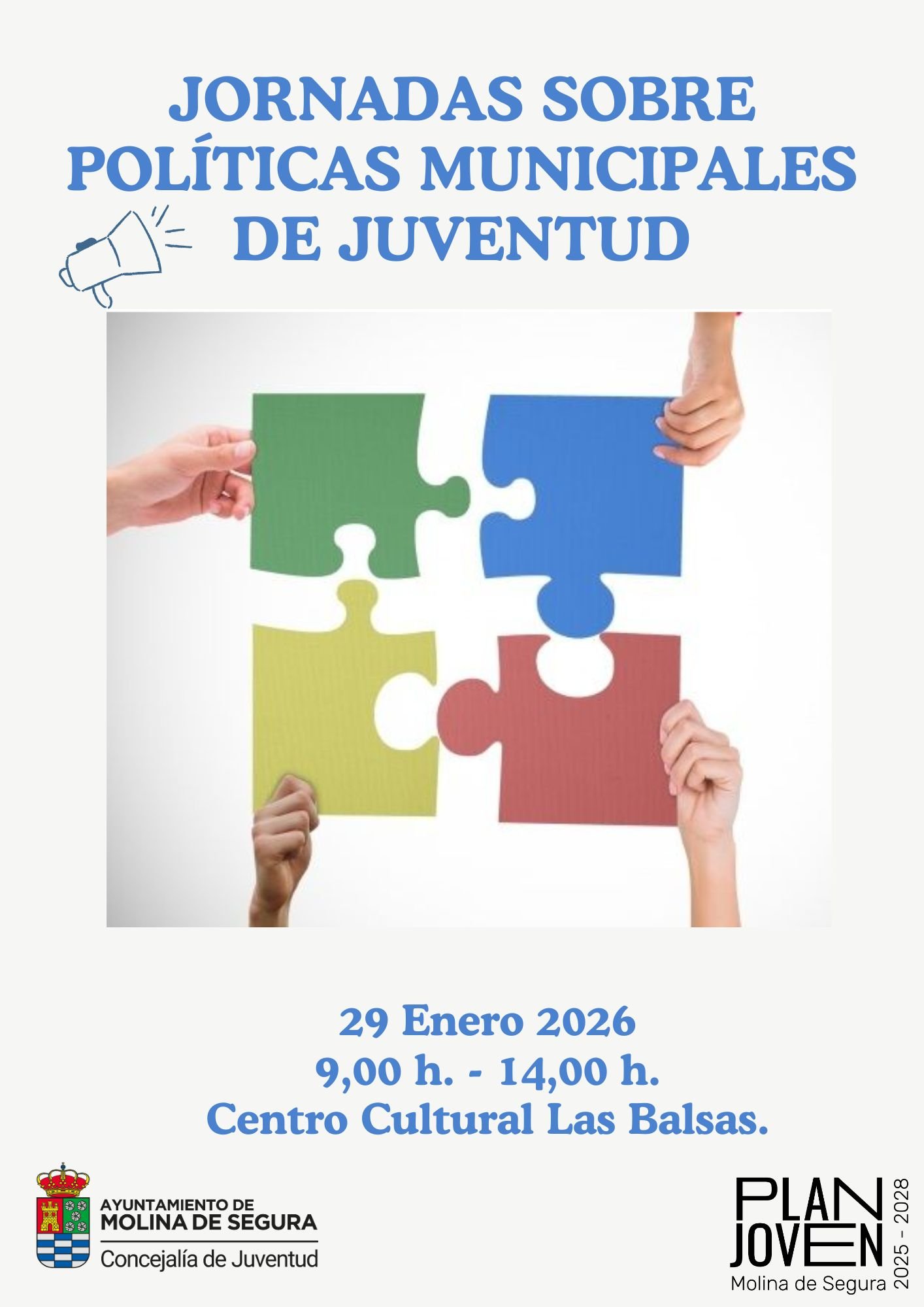 Juventud Molina Jornadas sobre Políticas Municipales de Juventud Día 29 CARTEL