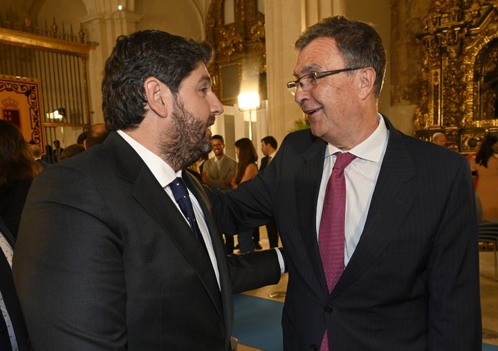 El presidente López Miras y José Ballesta