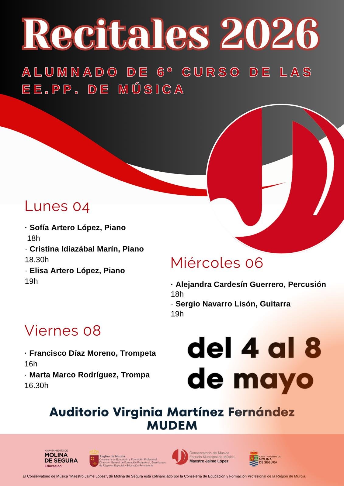 CARTEL RECITALES 6º