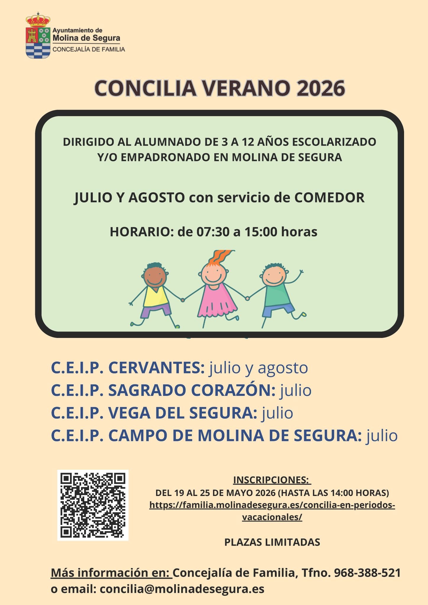 Familia Molina Concilia Educa Verano 2026 CARTEL